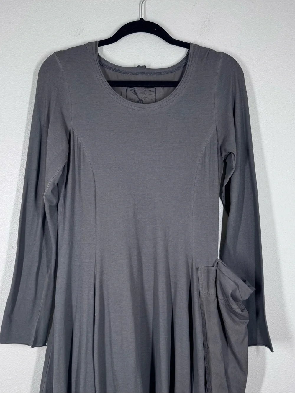 Rundholz Black Label Lagenlook Layered Dress Green Balloon Hem Small - Picture 2 of 11